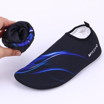 Water Sports Shoes Yoga Exercise Pool Beach Swim Slip (Blue) - Intl April 2018 - 4 Water Sports Shoes Yoga Exercise Pool Beach Swim Slip (Blue) - intl - 4