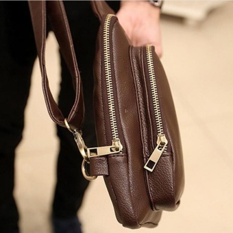 Waterproof Crossbody Bags Shoulder Bags For Men PU Leather Chest Sling Pack One Single Shoulder Man Casual Travel Messenger Bag ( Coffee )17x3x24cm - Intl June 2018 - 5 Waterproof Crossbody Bags Shoulder Bags for Men PU Leather Chest Sling Pack One Single Shoulder Man Casual Travel Messenger Bag ( Coffee )17x3x24cm - intl - 5