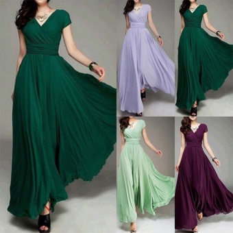Women Long Formal Evening Prom Party Bridesmaid Chiffon Ball Gown Cocktail Dress - Intl June 2018 - 3 Women Long Formal Evening Prom Party Bridesmaid Chiffon Ball Gown Cocktail Dress - intl - 3