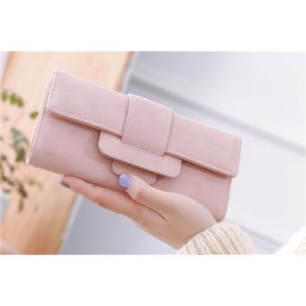 Women Wallets Long Female Three Fold Clamshell Leather Purse High Quality (pink) June 2018 - 2 Women Wallets Long Female Three Fold Clamshell Leather Purse High Quality (pink) - 2
