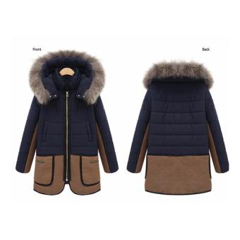 Women Warm Down Parkas Winter Long Coat Overcoat Jacket Fashion Hooded Thick Coat Jacket-Dark Blue - Intl June 2018 - 2 Women warm down parkas winter long coat Overcoat Jacket Fashion Hooded thick Coat Jacket-Dark Blue - intl - 2