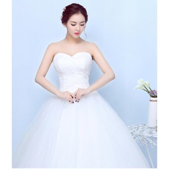 Women's Ball Gown Bridal Sweetheart Lace Wedding Dress-White - Intl June 2018 - 2 Women's Ball Gown Bridal Sweetheart Lace Wedding Dress-White - intl - 2