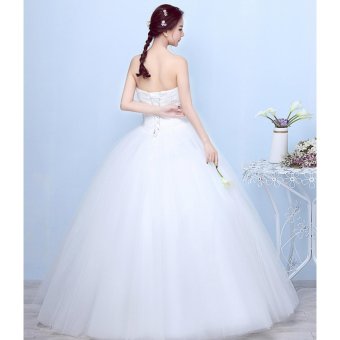 Women's Ball Gown Bridal Sweetheart Lace Wedding Dress-White - Intl June 2018 - 3 Women's Ball Gown Bridal Sweetheart Lace Wedding Dress-White - intl - 3