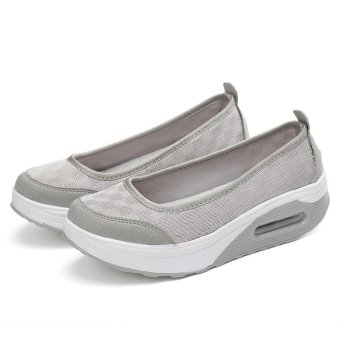 Women's Height Increasing Shoes Slip On Casual Sneaker One Slip Loafers AIWOQI(GREY)(EU:36)(Intl) - Intl June 2018 - 5 Women's Height Increasing Shoes Slip On Casual Sneaker One Slip Loafers AIWOQI(GREY)(EU:36)(Intl) - intl - 5