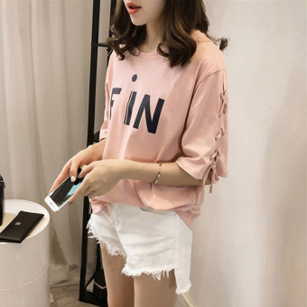 Women's Korean-style Casual Short Sleeve T-Shirt (Black) June 2018 - 2 Women's Korean-style Casual Short Sleeve T-Shirt (Black) - 2