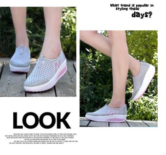 Women's Mesh Shape Ups Walking Fitness Comfort Walking Wedges Sneaker Platform Casual Shoes Women Women's Network Breathable Swing Cutout Casual Height Increasing Wrapping Air Mesh Shake Shoes - Intl June 2018 - 2 Women's Mesh Shape Ups Walking Fitness Comfort Walking Wedges Sneaker Platform Casual Shoes Women Women's Network breathable swing cutout casual height increasing wrapping air mesh shake shoes - intl - 2