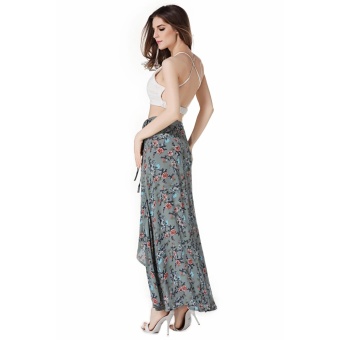 Women's High-waisted Boho Asymmetrical Hem Tie Up Long Maxi PrintWrap Skirt - Intl June 2018 - 4 Women's High-waisted Boho Asymmetrical Hem Tie up Long Maxi PrintWrap Skirt - intl - 4