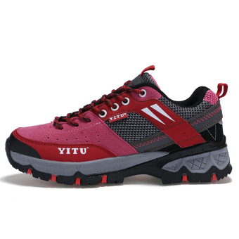 Women's Hiking Shoes Sports Shoes Mountain Climbing Trekking ShoesRed June 2018 - 2 Women's Hiking Shoes Sports Shoes Mountain Climbing Trekking ShoesRed - 2