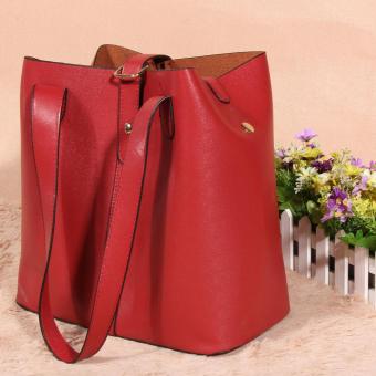 Women's New Fashion Satchel Handbag Genuine Leather Shoulderbag(red) June 2018 - 5 Women's new fashion Satchel Handbag Genuine Leather shoulderbag(red) - 5