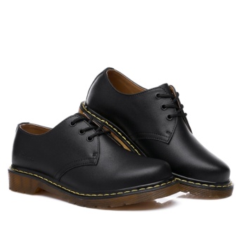 YIKOO Fashion 2017 Oxfords Shoes For Men And Women Unisex Lace UpGenuine Leather Business Casual Boots (Black) - Intl April 2018 - 3 YIKOO Fashion 2017 Oxfords Shoes for Men and Women Unisex Lace UpGenuine Leather Business Casual Boots (Black) - intl - 3