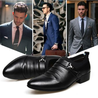 YingWei Men's Formal Business Leather Shoes Casual Formal Shoes(Black) - Intl June 2018 - 2 YingWei Men's Formal Business Leather Shoes Casual Formal Shoes(Black) - intl - 2