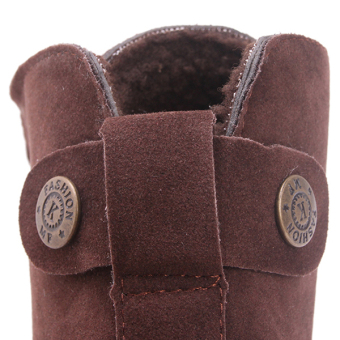 Yingwei Women Winter Cotton Flat Short Boots Brown July 2018 - 5 Yingwei Women Winter Cotton Flat Short Boots Brown - 5