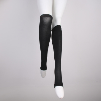 Zipper Compression Socks Zip Leg Support Knee Stockings Open Toe Black XXL June 2018 - 3 Zipper Compression Socks Zip Leg Support Knee Stockings Open Toe Black XXL - 3