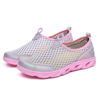 ZOQI Men's And Women's Fashion Mesh Light Breathable Sport ShoesWater Shoes(Pink) - Intl June 2018 - 4 ZOQI Men's And Women's Fashion Mesh Light Breathable Sport ShoesWater Shoes(Pink) - intl - 4