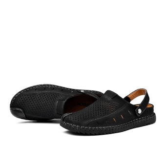 ZOQI Men's Fashion Casual Beach Shoes Summer Sandals Slipper(Black)- Intl June 2018 - 2 ZOQI Men's Fashion Casual Beach Shoes Summer Sandals Slipper(Black)- intl - 2