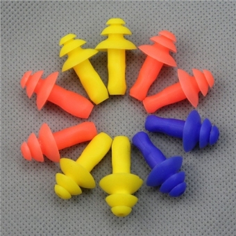 10pcs Waterproof Silicone Swimming Mushroom Ear Plug Protector(Random Color) - Intl June 2018 - 2 10pcs Waterproof Silicone Swimming Mushroom Ear Plug Protector(Random Color) - intl - 2