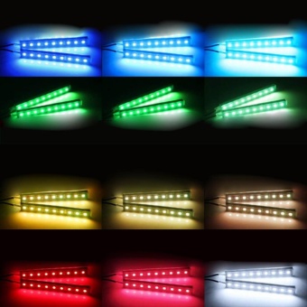 12V Car Atmosphere Lights Waterproof 2 Pieces Light Strips FlexibleLED Auto Interior Decoration Floor Lamp Lighting Kit Remote Control- Intl July 2018 - 5 12V Car Atmosphere Lights Waterproof 2 Pieces Light Strips FlexibleLED Auto Interior Decoration Floor Lamp Lighting Kit Remote Control- intl - 5