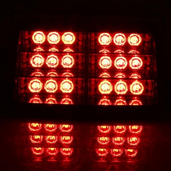 12V Car Police Strobe Lamp 18 LEDs Dash 3 Flash Lights Red - Intl June 2018 - 2 12V Car Police Strobe Lamp 18 LEDs Dash 3 Flash Lights Red - intl - 2