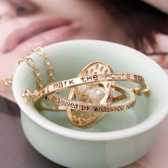 1pc Gold Hourglass Time Turner Necklace Hermione Granger RotatingSpins (Size: 30 G) -Gold - Intl June 2018 - 2 1pc Gold Hourglass Time Turner Necklace Hermione Granger RotatingSpins (Size: 30 g) -Gold - intl - 2