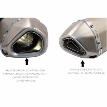 1PC Universal Motorcycle 38-51MM Exhaust Muffler Pipe With Removable DB Killer - Intl July 2018 - 3 1PC Universal Motorcycle 38-51MM Exhaust Muffler Pipe With Removable DB Killer - intl - 3