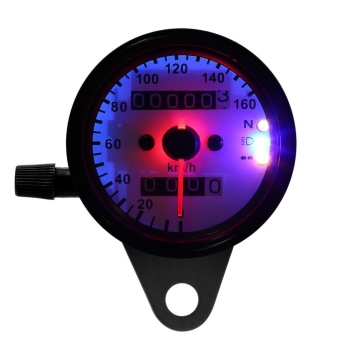 1pc Universal Motorcycle Odometer Speedometer Gauge Dual Digital Display KM/H - Intl April 2018 - 5 1pc Universal Motorcycle Odometer Speedometer Gauge Dual Digital Display KM/H - intl - 5