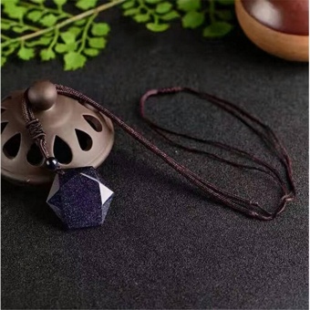 2017 Fashion Universe Spiritual Energy Hexagram Blue SandstonePendant Necklace Grounding Stone Protection Amulet - Intl June 2018 - 2 2017 Fashion Universe Spiritual Energy Hexagram Blue SandstonePendant Necklace Grounding Stone Protection Amulet - intl - 2