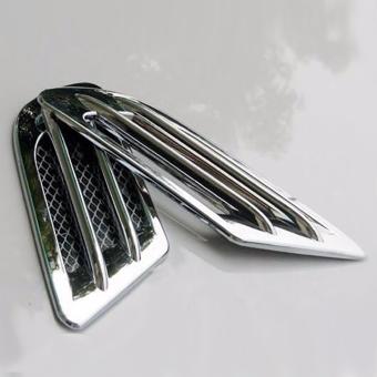2Pcs ABS Car Side Air Vent Fender Cover Hole Intake Duct FlowGrille Decoration Sticker - Intl June 2018 - 3 2Pcs ABS Car Side Air Vent Fender Cover Hole Intake Duct FlowGrille Decoration Sticker - intl - 3