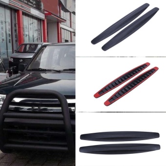 2pcs Car Auto Bumper Protector Corner Guard Anti-ScratchStrips(Black) - Intl June 2018 - 3 2pcs Car Auto Bumper Protector Corner Guard Anti-ScratchStrips(Black) - intl - 3