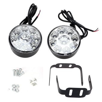 2pcs DC 12V 9 LEDs Round Auto Fog Lamp Car DRL LED Daytime Running Lights - Intl June 2018 - 5 2pcs DC 12V 9 LEDs Round Auto Fog Lamp Car DRL LED Daytime Running Lights - intl - 5