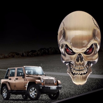 3D Skull Zinc Alloy Metal Car Motorcycle Sticker Skull Emblem BadgeCar Styling Stickers Accessories Car Decoration (Black) June 2018 - 4 3D Skull Zinc Alloy Metal Car Motorcycle Sticker Skull Emblem BadgeCar Styling Stickers Accessories Car Decoration (Black) - 4