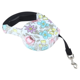 5m Peony Pattern Flexible Retractable Dog / Cat Leash For Daily Walking - Intl April 2018 - 4 5m Peony Pattern Flexible Retractable Dog / Cat Leash For Daily Walking - intl - 4