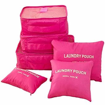 6 In 1 Travel Luggage Packing Bags (Hot Pink) With Free Roll-N-GoOrganizer June 2018 - 3 6 in 1 Travel Luggage Packing Bags (Hot Pink) with Free Roll-N-GoOrganizer - 3