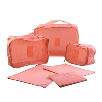 6 Pcs/Set Square Travel Luggage Storage Bags Clothes Organizer Pouch Case - Intl June 2018 - 5 6 Pcs/Set Square Travel Luggage Storage Bags Clothes Organizer Pouch Case - intl - 5