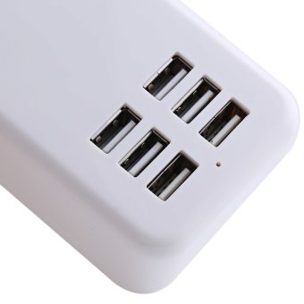 6 USB Ports Universal Wall Charger Inserting Charging Cable EU PLUG (White) April 2018 - 4 6 USB Ports Universal Wall Charger Inserting Charging Cable EU PLUG (White) - 4