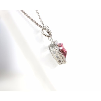 Athena & Co. 14K White Gold Plated Swarovski Crystal Heart Necklace June 2018 - 3 Athena & Co. 14K White Gold Plated Swarovski Crystal Heart Necklace - 3