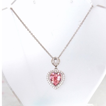 Athena & Co. 14K White Gold Plated Swarovski Crystal Heart Necklace June 2018 - 2 Athena & Co. 14K White Gold Plated Swarovski Crystal Heart Necklace - 2