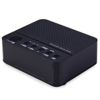 Baffect Wireless Desktop Bluetooth Alarm Clock Stereo Speaker With FM Radio Supported TF Card (Black)(...) - Intl April 2018 - 4 Baffect Wireless Desktop Bluetooth Alarm Clock Stereo Speaker with FM Radio Supported TF Card (Black)(...) - intl - 4