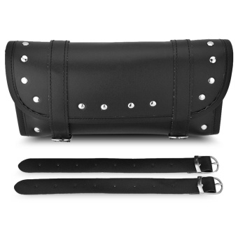Black PU Leather Motorcycle Motorbike Front Rear Fork Tool BagHandlebar Bags Luggage Saddlebag - Intl April 2018 - 2 Black PU Leather Motorcycle Motorbike Front Rear Fork Tool BagHandlebar Bags Luggage Saddlebag - intl - 2