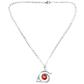 Bling Bling Naruto Shippuden Konoha Fashionable Pendant Necklace (Silver/ Red) June 2018 - 2 Bling Bling Naruto Shippuden Konoha Fashionable Pendant Necklace (Silver/ Red) - 2