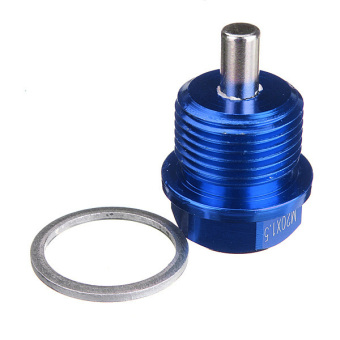Blue M20 X 1.5 Magnetic Oil Drain Sump Plug Filter For SUBARU IMPREZA WRX STI June 2018 - 4 Blue M20 x 1.5 Magnetic Oil Drain Sump Plug Filter For SUBARU IMPREZA WRX STI - 4