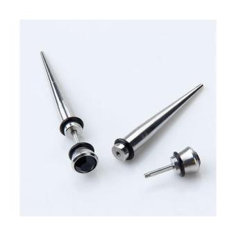BolehDeals 2pcs Cool Mens Earring Ear Stud Stainless Steel Black Onyx Fake Plug July 2018 - 3 BolehDeals 2pcs Cool Mens Earring Ear Stud Stainless Steel Black Onyx Fake Plug - 3