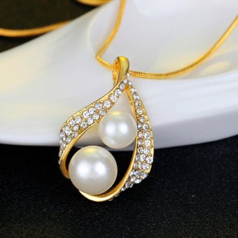 Bridal Wedding Party Jewelry Set Crystal Pearl Necklace EarringsRing - Intl June 2018 - 4 Bridal Wedding Party Jewelry Set Crystal Pearl Necklace EarringsRing - intl - 4