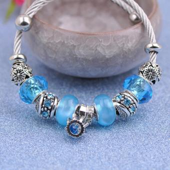 Candy Online Korea 925 Stainless Steel Silver Pandora Charm Crystal Bracelet PDA-167 June 2018 - 4 Candy Online Korea 925 Stainless Steel Silver Pandora Charm Crystal Bracelet PDA-167 - 4
