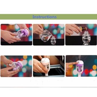 Car Air Humidifier Mini Ultrasonic Adjustable Angle Touch SwitchCar Negative Ion Atomizer(Pink) April 2018 - 5 Car Air Humidifier Mini Ultrasonic Adjustable Angle Touch SwitchCar Negative Ion Atomizer(Pink) - 5