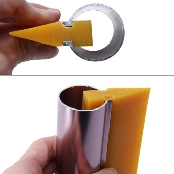 Car Auto Body Surface Window Wrapping Film Yellow Rubber ScraperSticker Tool Black With Pink Metal Handle - Intl June 2018 - 4 Car Auto Body Surface Window Wrapping Film Yellow Rubber ScraperSticker Tool Black With Pink Metal Handle - intl - 4
