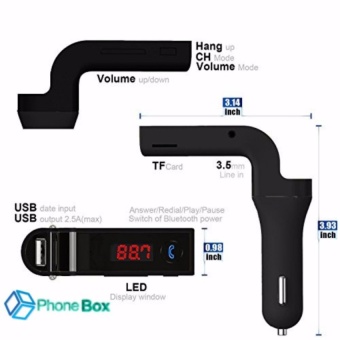 CAR G7 Bluetooth Car Charger For Mobile Phones (black) June 2018 - 2 CAR G7 Bluetooth Car Charger for Mobile Phones (black) - 2