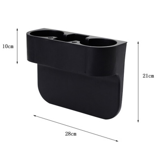 Car Seat Gap Storage Box Black Plastics Auto Water Cup Mobile PhonePocket Organizers Automoibe Seat Gap Holder Stowing Tidying,Black -intl July 2018 - 3 Car Seat Gap Storage Box Black Plastics Auto Water Cup Mobile PhonePocket Organizers Automoibe Seat Gap Holder Stowing Tidying,Black -intl - 3