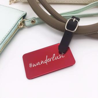 Cava C17MY765RE Wanderlust Aluminum Luggage Tag With PU Strap (Red) June 2018 - 3 Cava C17MY765RE Wanderlust Aluminum Luggage Tag with PU Strap (Red) - 3