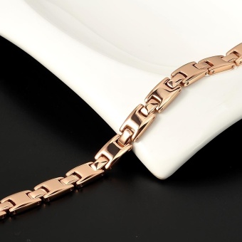 Couple Design Stainless Steel Germanium Nagative Ion MagneticHealth Care Stainless Steel Energy Bracelet Rose Gold Plated 10112- Intl June 2018 - 2 Couple Design Stainless Steel Germanium Nagative Ion MagneticHealth Care Stainless Steel Energy Bracelet Rose Gold Plated 10112- intl - 2