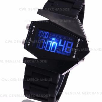 CWL-wrist Clocks Unisex Fashion Aviation Aircraft Led Bombersmilitary Sports Plane Watch (BLACK) July 2018 - 2 CWL-wrist clocks unisex fashion aviation aircraft led bombersmilitary sports plane watch (BLACK) - 2